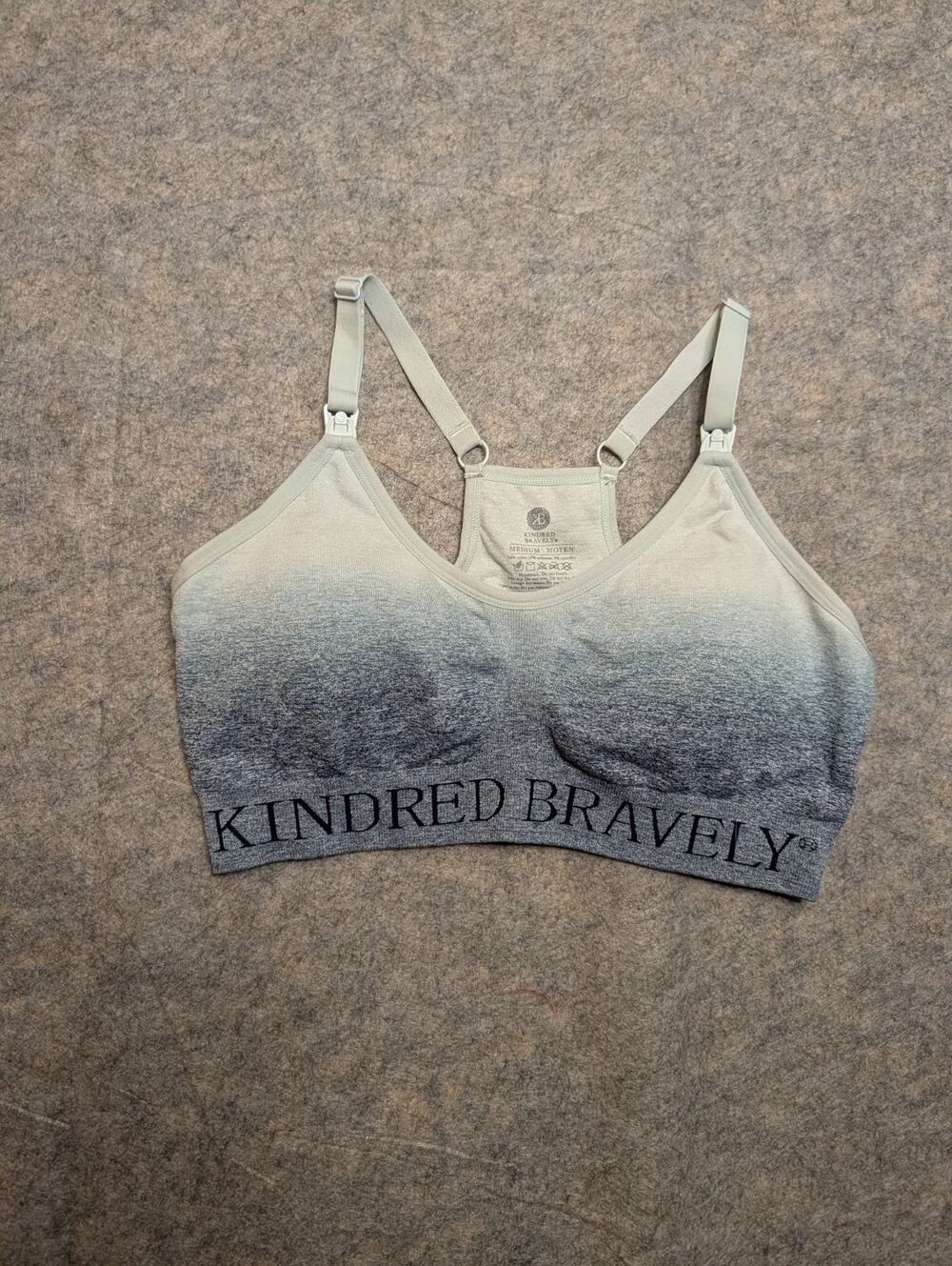 Kindred Bravely Sublime Nursing Sports Bra Ombre Medium Pumping Gray